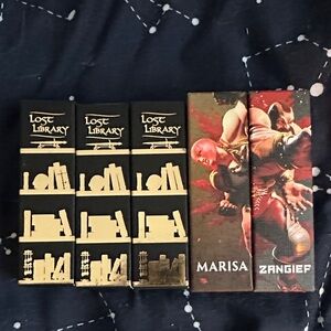 Bundle of 5 indie brand lipsticks from Game Beauty and Fastasy Cosmetica